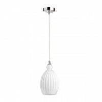 Подвесной светильник Storzo Odeon Light 1*60W E27 белый/хром 4775/1