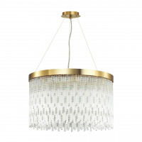 Подвесная люстра Refano Odeon Light 8*40W Е14 золотистый 4848/8