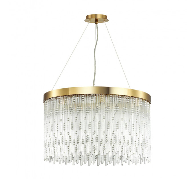 Подвесная люстра Refano Odeon Light 8*40W Е14 золотистый 4848/8