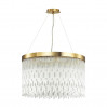 Подвесная люстра Refano Odeon Light 8*40W Е14 золотистый 4848/8