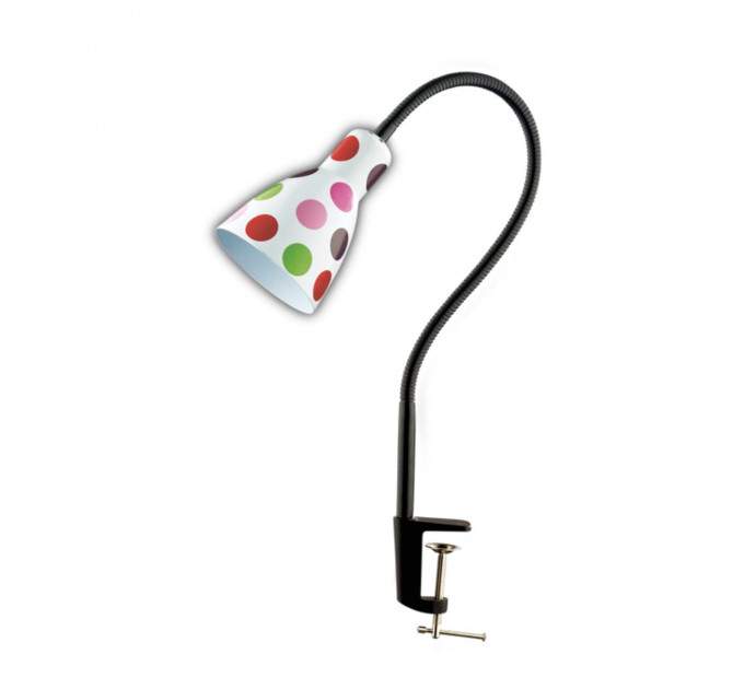 Настольная лампа Pika Odeon Light 1*60W Е27 красный горох 2594/1T