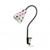 Настольная лампа Pika Odeon Light 1*60W Е27 красный горох 2594/1T