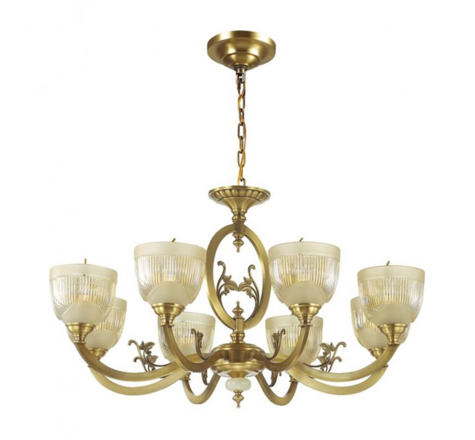 Подвесная люстра Piemont Odeon Light 8*40W Е14 бронза 3998/8
