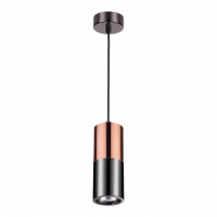 Подвесной светильник Duetta Odeon Light 1*50W GU10 черный/медь 3583/1