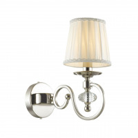 Настенное бра Orsa Odeon Light 1*40W Е14 хром/белый 4185/1W