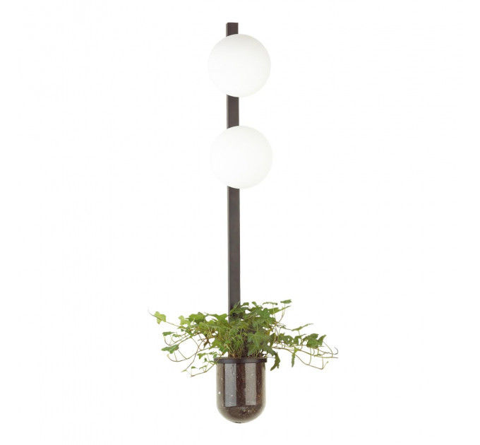 Настенный светильник Flower Odeon Light 2*40W Е14 черный/белый 4681/2WA