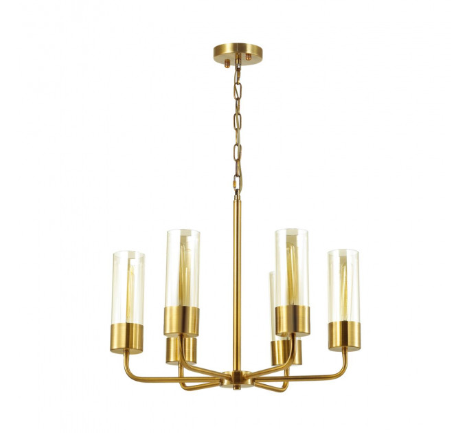 Подвесная люстра Stepi Odeon Light 6*60W Е27 золотистый 4659/6