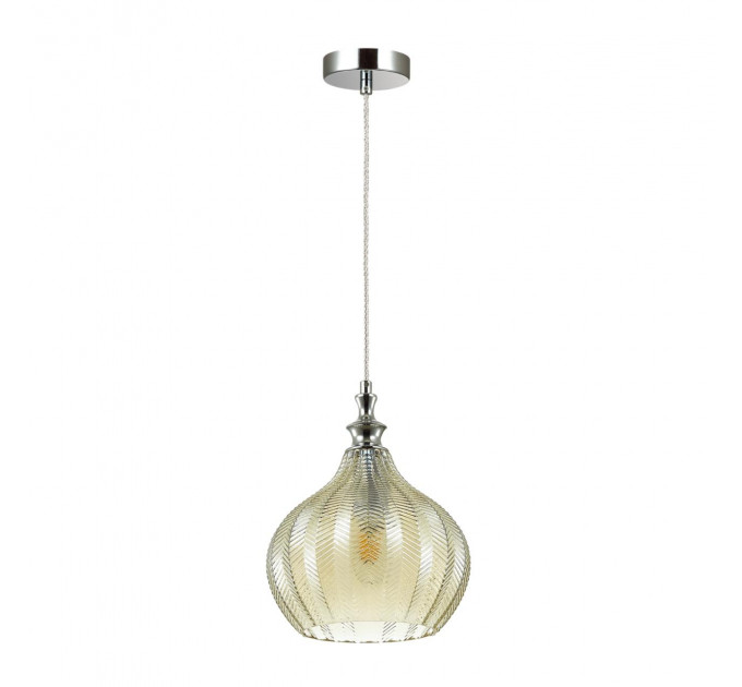 Подвесной светильник Lasita Odeon Light 1*60W Е27 коньячный 4708/1
