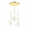 Подвесная люстра Bubbles Odeon Light LED 36W золото/прозрачный 4640/36LA
