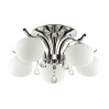 Потолочная люстра Adda Odeon Light 5*40W Е14 хром/белый 3954/5C