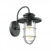Настенный уличный светильник Helm Odeon Light IP44 черный 4171/1W