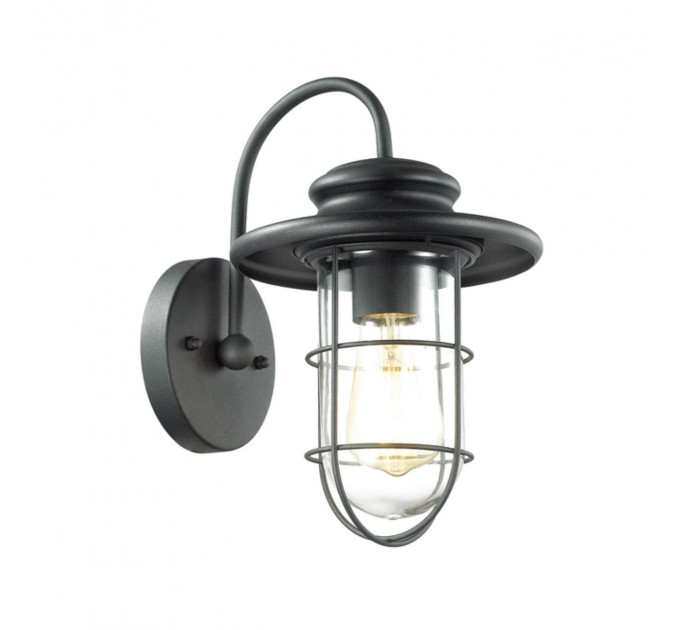 Настенный уличный светильник Helm Odeon Light IP44 черный 4171/1W