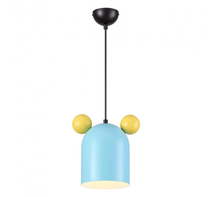 Подвесной светильник Mickey Kids Odeon Light 1*40W E27 голубой/желтый 4732/1