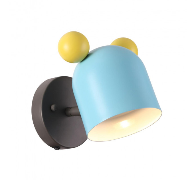 Настенное бра Mickey Kids Odeon Light 1*5W GU10 голубой/желтый 4732/1W