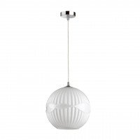 Подвесной светильник Astea Odeon Light 1*60W E27 белый/хром 4749/1