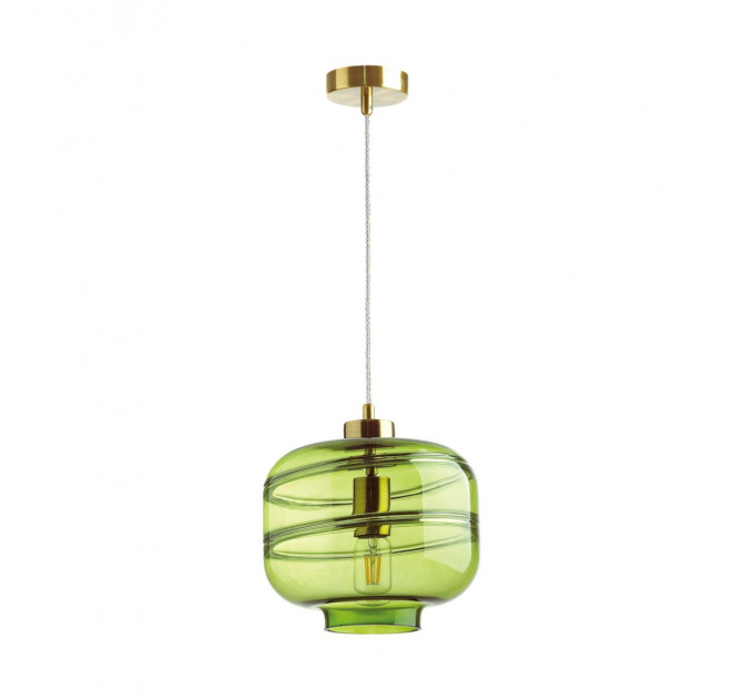Подвесной светильник Storbi Odeon Light 1*60W E27 зеленый 4773/1