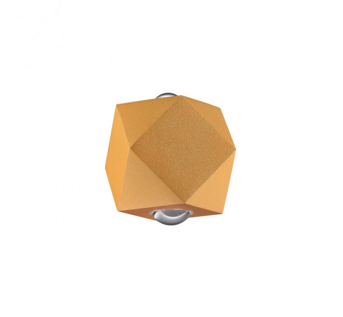 Настенный уличный светильник Diamanta Odeon Light LED 4W золотистый 4220/4WL