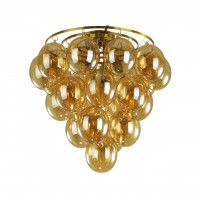 Потолочная люстра Grape Odeon Light 6*40W E14 янтарный 4812/6C
