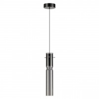 5058/5L PENDANT ODL24 323 черный/дымчатый/металл/стекло Подвес LED 5W 3000K SCROW