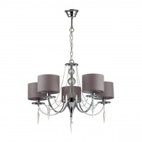 Подвесная люстра Ofelia Odeon Light 5*40W Е14 хром/серый 3210/5