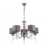 Подвесная люстра Ofelia Odeon Light 5*40W Е14 хром/серый 3210/5