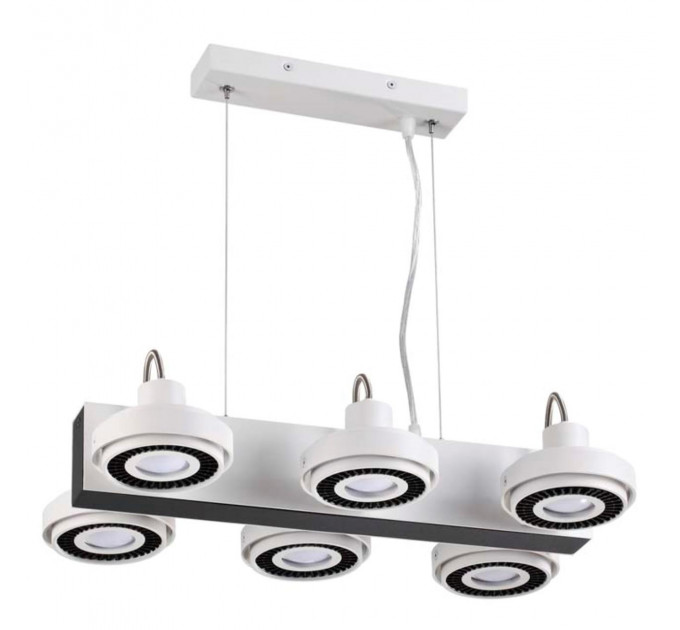 Подвесной светильник Satelium Odeon Light 6*50W GU10 белый/черный 3490/6