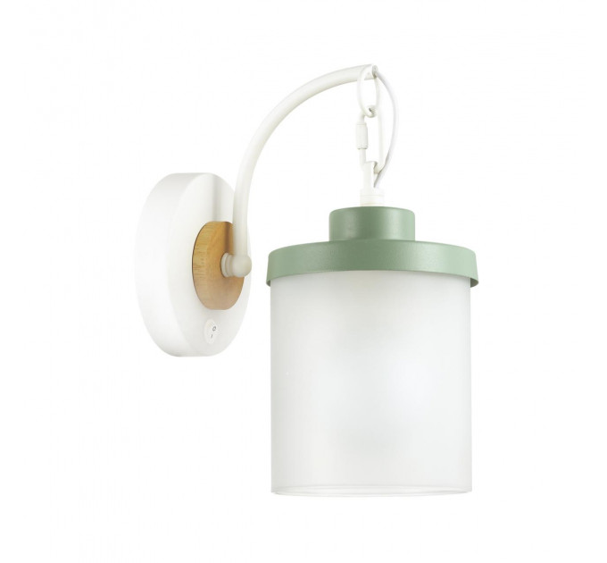 Настенное бра Kids Smile бра Odeon Light 1*60W Е27 белый/зеленый 4652/1WA