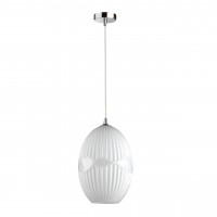 Подвесной светильник Astea Odeon Light 1*60W E27 белый/хром 4750/1