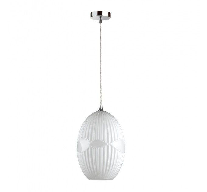 Подвесной светильник Astea Odeon Light 1*60W E27 белый/хром 4750/1