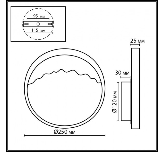 Настенный светильник Odeon Light Valley 7068/9WL