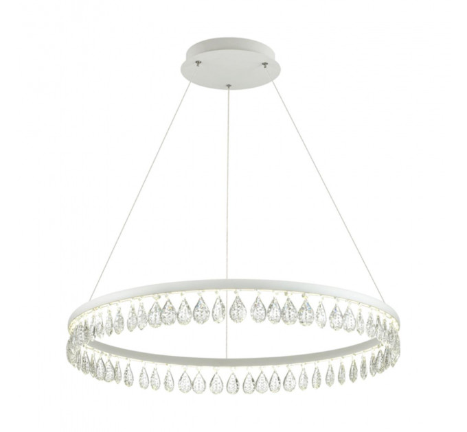 Подвесной светильник Onix Odeon Light LED 48W белый/хрусталь 4602/48L