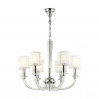 Подвесная люстра Malle Odeon Light 6*40W Е14 хром/белый 4197/6