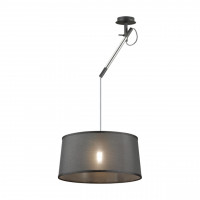 Подвесной светильник Loka Odeon Light 1*15W Е27 хром/черный 4159/1