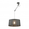 Подвесной светильник Loka Odeon Light 1*15W Е27 хром/черный 4159/1