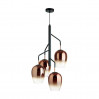 Подвесной светильник Palta Odeon Light 4*60W E27 медь/черный 4760/4