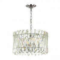 Подвесная люстра Selva Odeon Light 8*40W E14 хром/хрусталь 4796/8