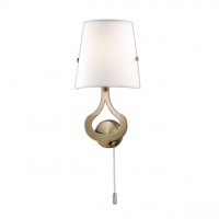 Настенное бра Tiara Odeon Light 1*40W Е14 бронза/белый 2186/1W