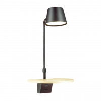 Настенный светильник Sven Odeon Light LED 6W черный/дерево 4163/6WL