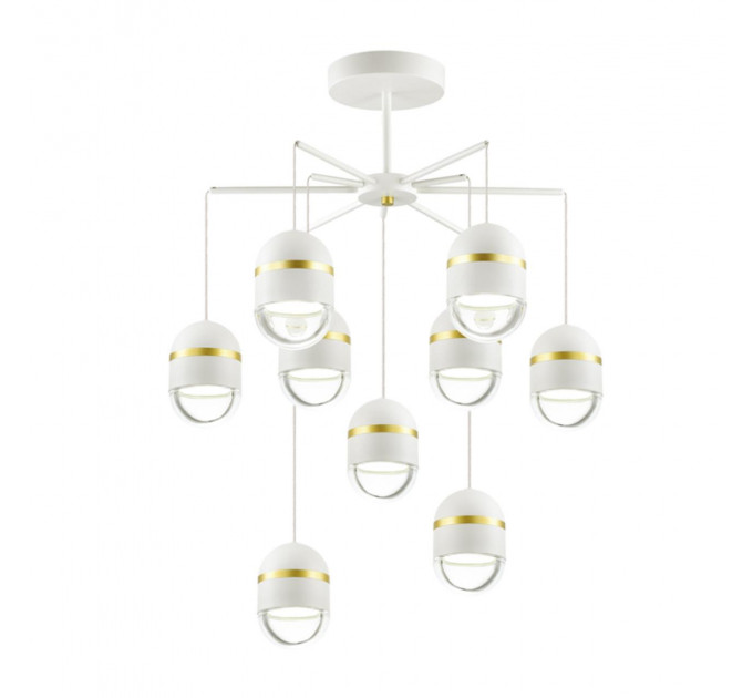 Подвесная люстра Minion Odeon Light LED 45W белый/золото 4117/45CL