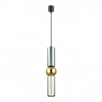 Подвесной светильник Sakra Odeon Light 1*5W GU10 серый/золото 4071/5L 