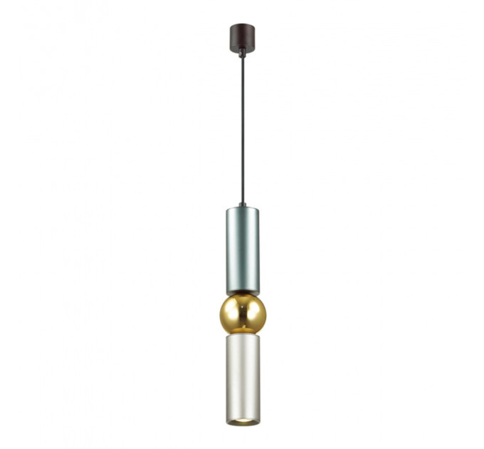 Подвесной светильник Sakra Odeon Light 1*5W GU10 серый/золото 4071/5L 