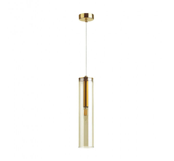 Подвесной светильник Klum Odeon Light 1*40W E14 янтарный 4693/1