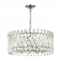 Подвесная люстра Selva Odeon Light 10*40W E14 хром/хрусталь 4796/10