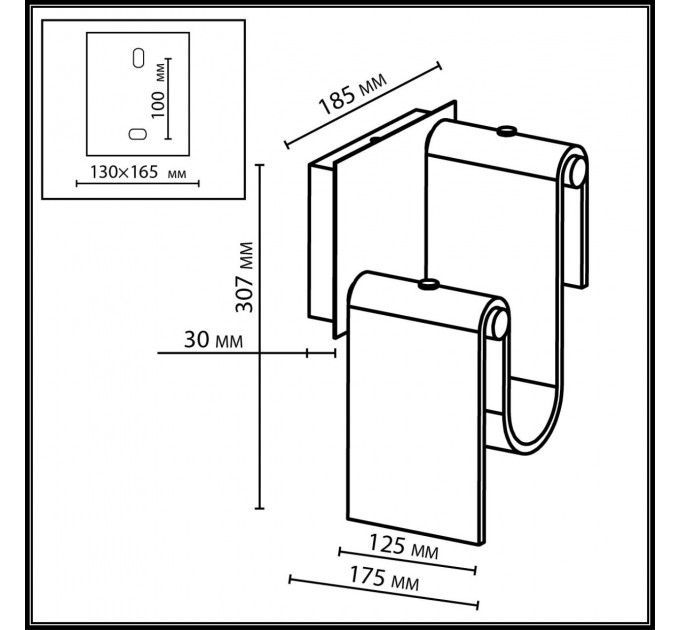 Настенный светильник Odeon Light Flow 5105/11WL