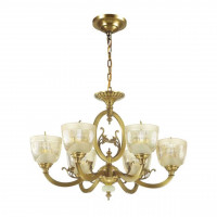 Подвесная люстра Piemont Odeon Light 6*40W Е14 бронза 3998/6