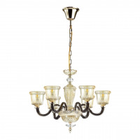 Подвесная люстра Giovanni Odeon Light 6*40W Е14 шампань 4000/6