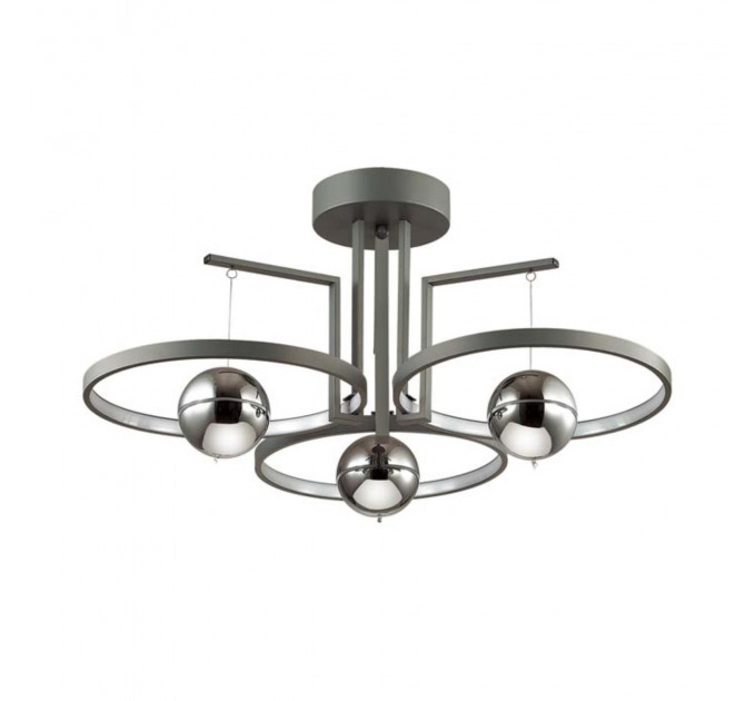 Потолочная люстра Lond Odeon Light LED 40W черный/хром 4031/40CL