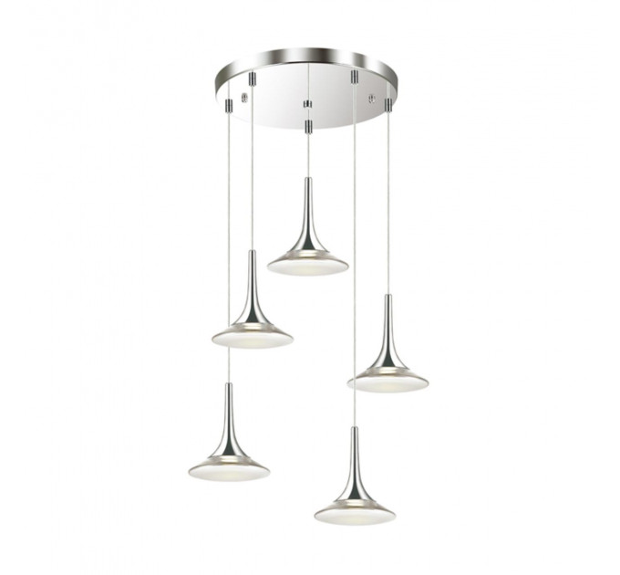 Подвесной светильник Fozzi Odeon Light 5*50W GU10 хром 4096/5