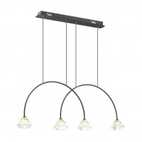 Подвесной светильник Arco Odeon Light 4*5W G9 черный 4100/4