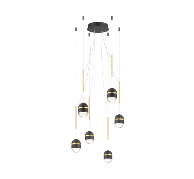 Подвесная люстра Minion Odeon Light LED 30W черный 4118/30L